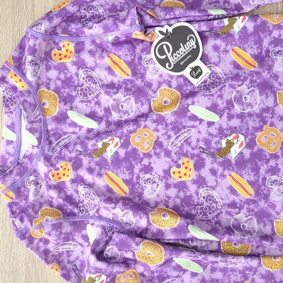 PiccoliNY Food Tie-Dye Rashguard T-Shirt - Picture 1 of 7